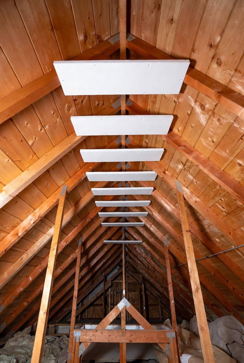 Air sealing major attic penetrations before insulation is installed.